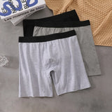 6Pcs Men Panties Cotton Underwear Soft Breathable Boxer Underwear Trendy Simple Hot-Selling Men's Boxer Underwear Fashion Pop