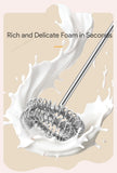 Electric Milk Frother USB Rechargeable Handheld Egg Beater 3 Speeds Foam Maker Mixer Coffee Drink Frothing Wand Foamer Kitchen