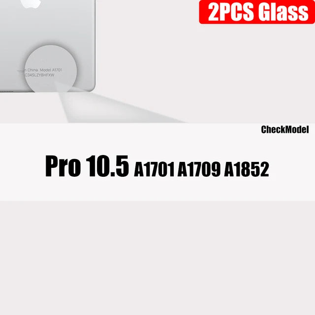 Limpar protetor de tela de vidro temperado para iPad, iPad 9, 8, 7, 6, 5, 9ª geração, 8ª, 7ª, 6ª, Pro 11, 10.5, 9.7, Air 5, 4, mini 6, PCes 2