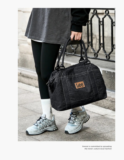 LEE Casual Weekends Overnight Luggage Travel Bag Women Men Waterproof Dry Wet Pockets Duffle Bag Unisex Sport Fitness Gym Bag