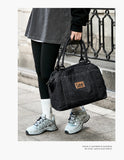 LEE Casual Weekends Overnight Luggage Travel Bag Women Men Waterproof Dry Wet Pockets Duffle Bag Unisex Sport Fitness Gym Bag