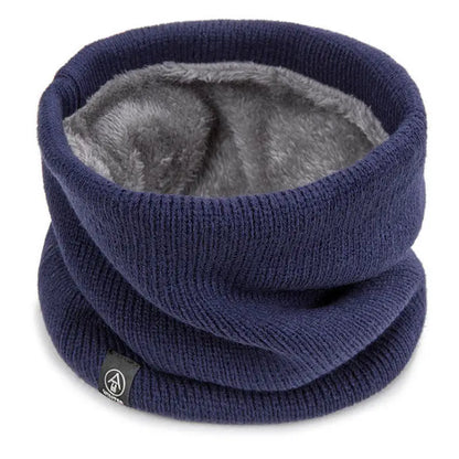 Pañuelo cálido para el cuello, bufanda de felpa de invierno, tejido de lana, color liso, a la moda, para hombre y mujer, resistente al frío, para exteriores.