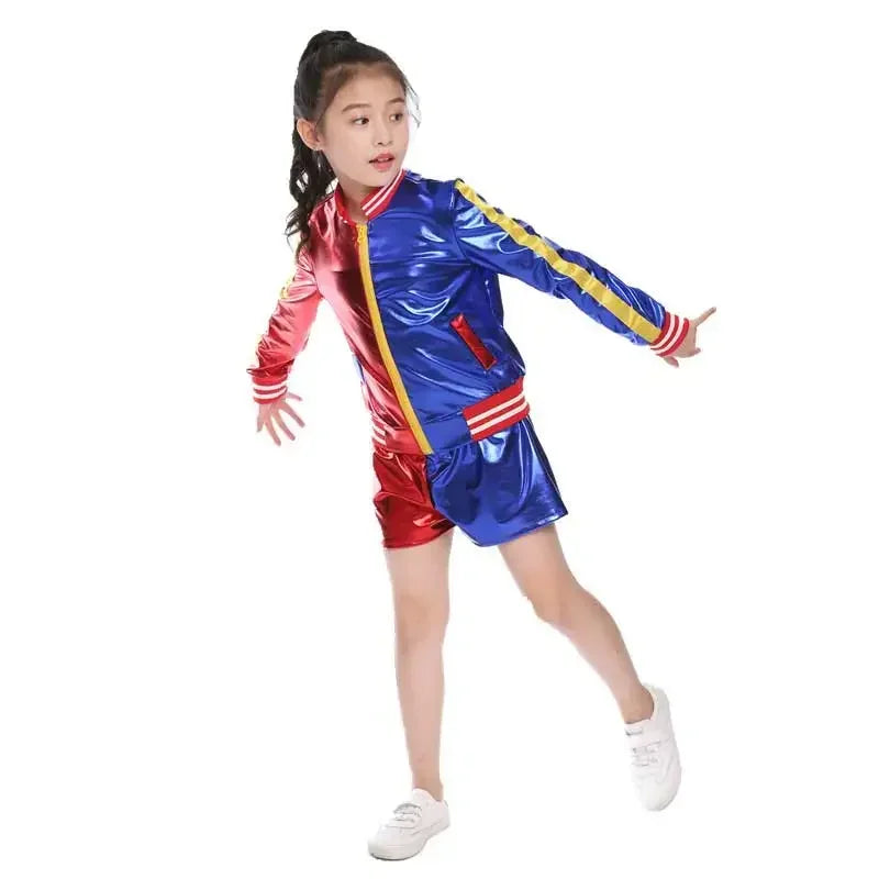 Girls Harley Squad Monster Shirt Quinn Costume Printed Jacket Shirt Pants Gloves Suicide Quinn Cosplay Halloween Costume