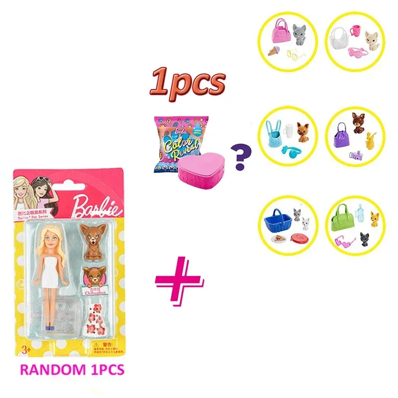 Genuine Barbie Doll Dreamtopia Chelsea Toys for Girls Children Gift Beautiful Princess Baby Doll Toys Unicorn Accessories