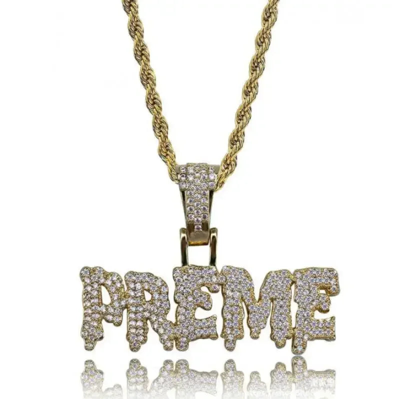 Collar con colgante de circón con incrustaciones de rifle de asalto punk M416 para hombre, estilo hip hop rock, joyería moderna, regalo para niño 