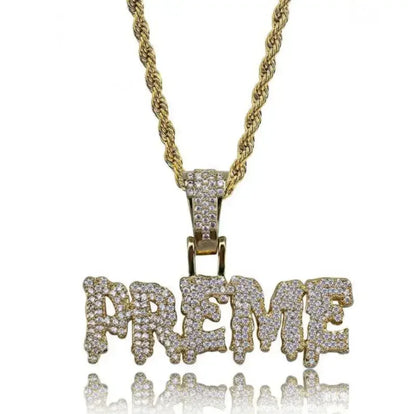Collar con colgante de circón con incrustaciones de rifle de asalto punk M416 para hombre, estilo hip hop rock, joyería moderna, regalo para niño 