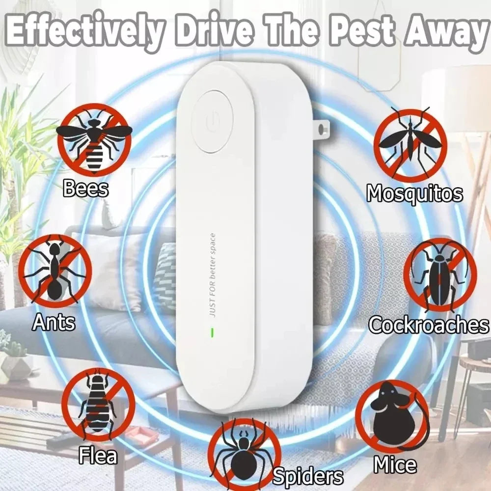 Nuevo repelente ultrasónico de insectos Xiaomi, repelente electrónico de mosquitos, ratones, arañas y cucarachas, insecticida portátil, control de plagas.
