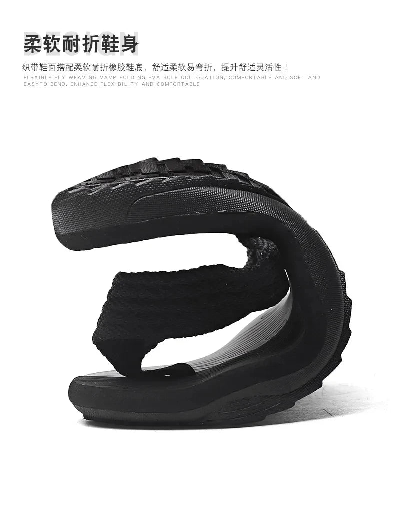Men's Flip Flops Casual Beach Shoes Large Size Men Sandals Summer Leisure anti slip Leisure anti slip