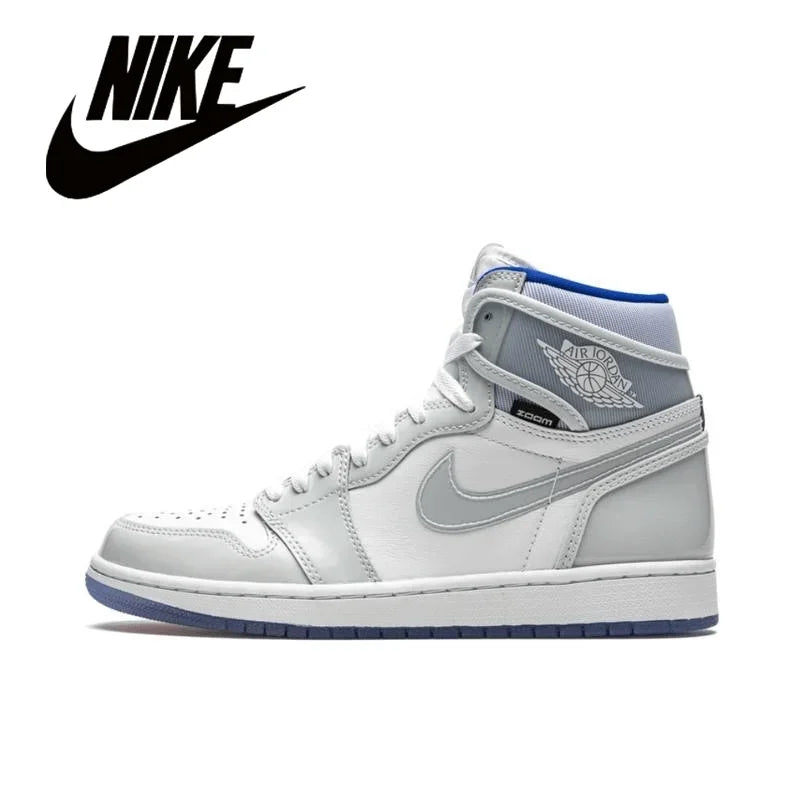 Nike Men's Shoes Air Jordan 1 High AJ1 White Black High Top Retro Basketball Shoes