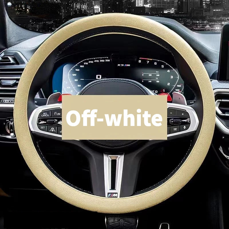 Anti-Slip Silicone Steering Wheel Cover - Universal Fit, Soft & Odorless Fits 14''/15'' Wheels, Durable & All-Season