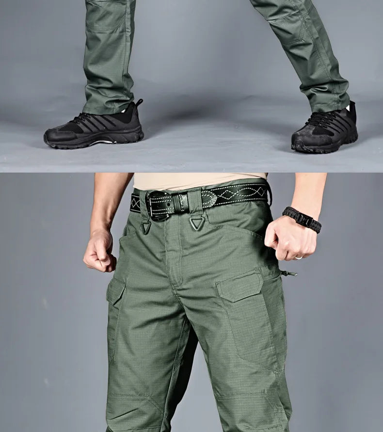 Tactical Cargo Pants Men Combat Outdoor Hiking Work Joggers Lightweight Trousers Male Elasticity Multiple Pockets Resistant Pant
