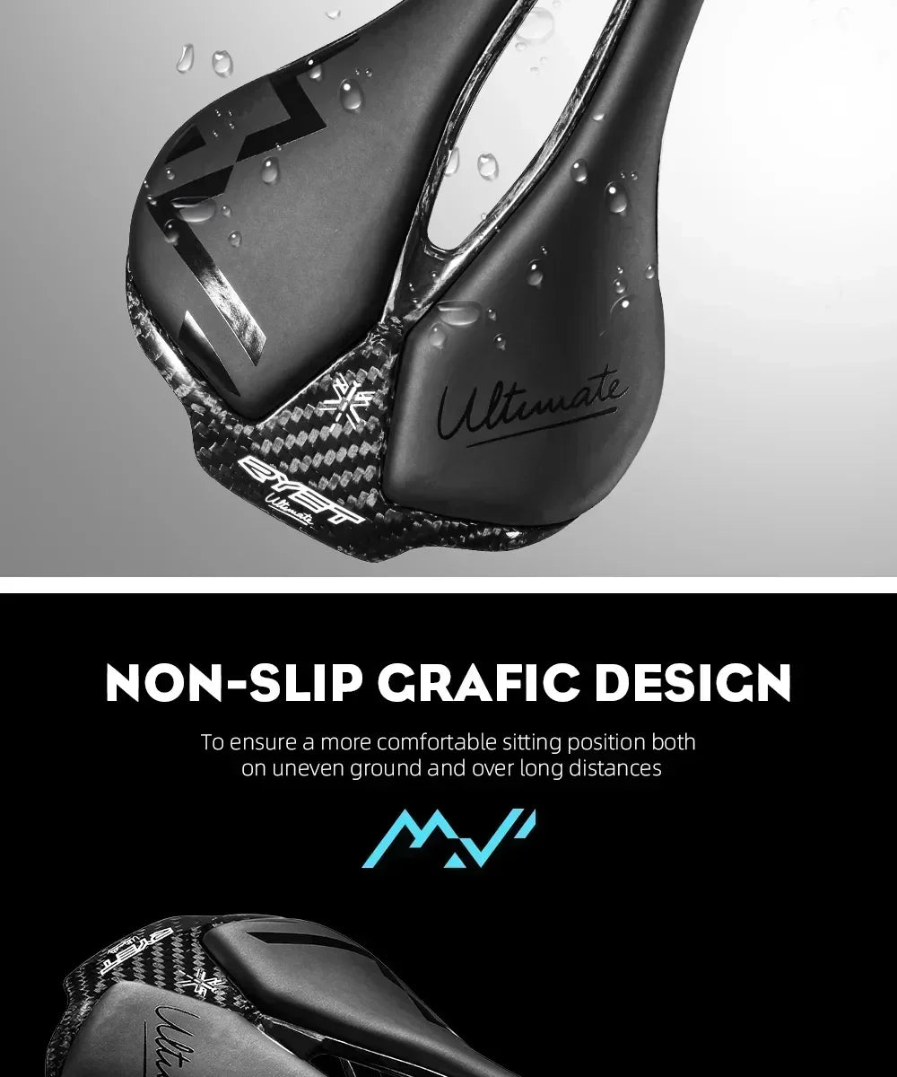 RYET Bicycle Saddle Ultralight Racing Bike Full Carbon Bike Seating Saddles 115g 7x9mm Road Sports Cushion Cycling Accessories