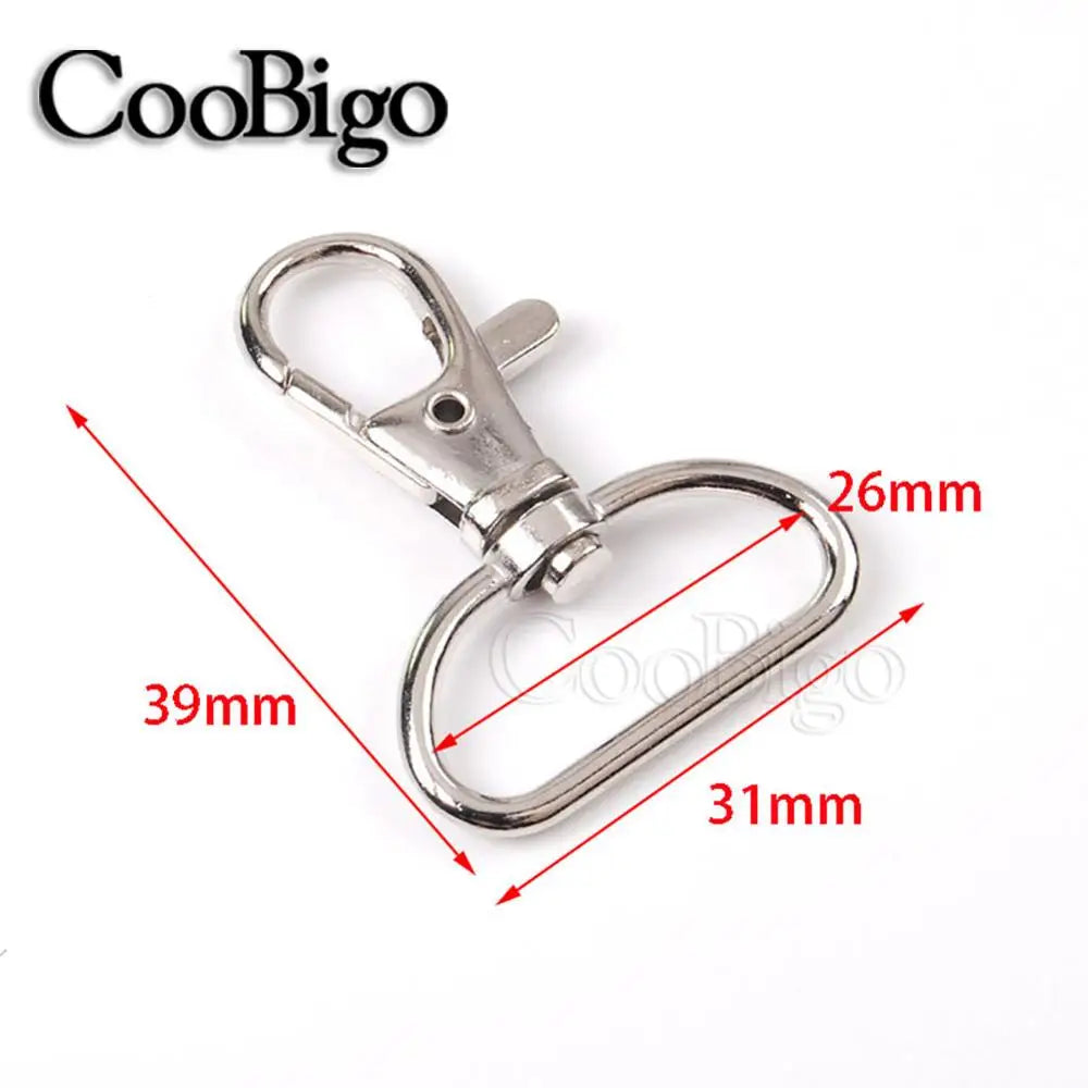 5/16"~1-1/4" Snap Hook Buckle Metal Swivel Lobster Clasp Snap Clip Hook Carabiner for Keychain Key Fob Chain Ring Bag Hardware