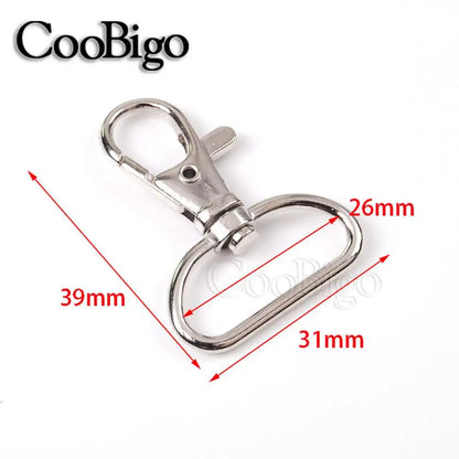 5/16"~1-1/4" Snap Hook Buckle Metal Swivel Lobster Clasp Snap Clip Hook Carabiner for Keychain Key Fob Chain Ring Bag Hardware