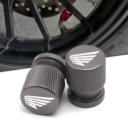 2PCS Motorcycle Aluminum Alloy Tire Wheel Parts Valve Stem Caps Cover For HONDA Hornet NT1100 CBR CB Shadow PCX VFR XADV Forza