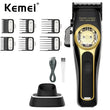 Kemei Hair Clippers KM-2373 Professional Cordless Hair Trimmer Electric Men Hair Cutting Machine Magnetic Motor 8800RPM Clippers