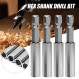 10/1pcs Magnetic Screwdriver Extension Hex Shank Extended Connecting Rod Carbon Steel Screwdriver Bit Holder Power Tools