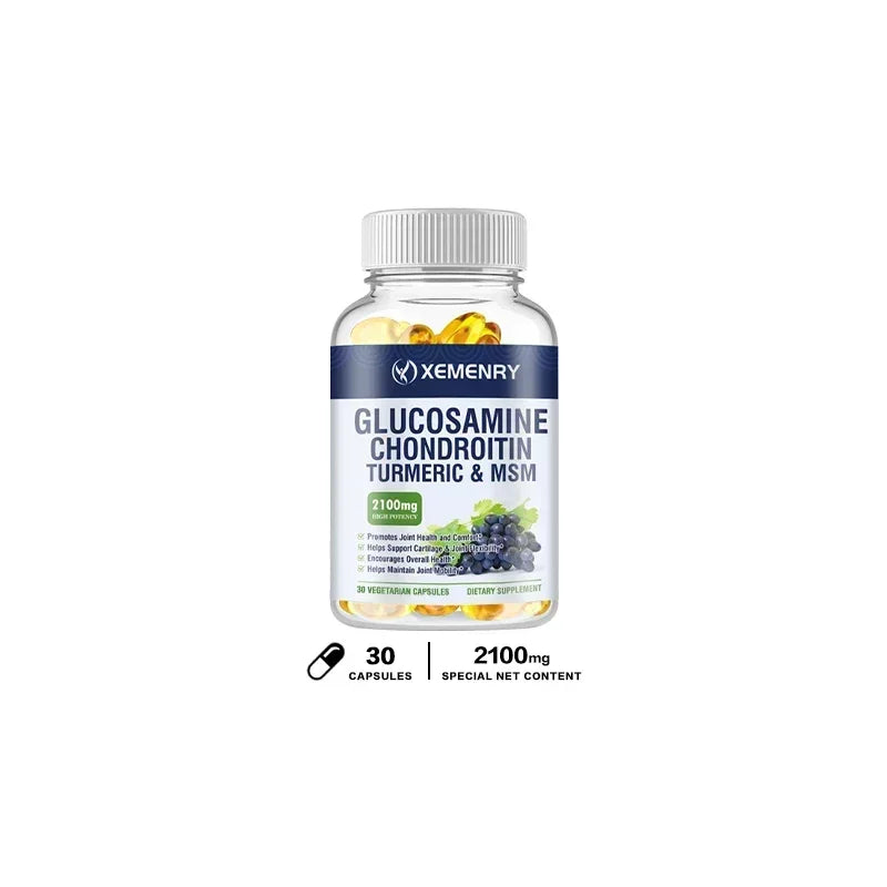 Glucosamine Chondroitin MSM Turmeric Boswellia - Antioxidant, Supports Joint and Bone HealthSupplement