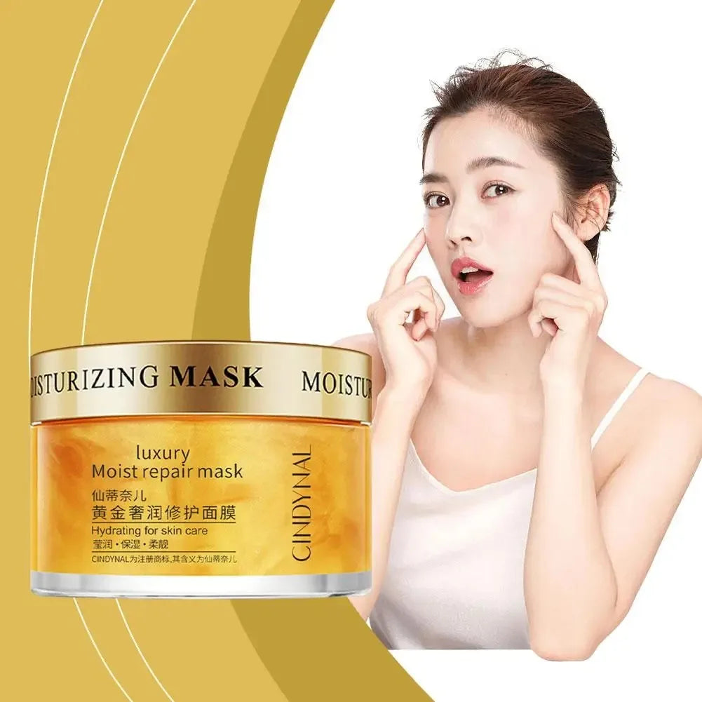 24K Gold Face Cream Collagen Anti Wrinkle Cream Whitening Mask Sleeping Hydrated Radiant Skin Firming Nourishing Face Care