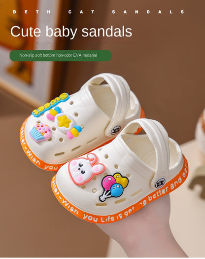 Children's Sandals and Slippers Cartoon Soft Sole Anti Slip Children's Shoes Girls' Indoor Home Shoes Boys' Sandals  Kids Shoes