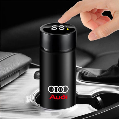 1pc Thermos Bottle Smart Cup With Temperature Display 304 Stainless Steel Vacuum Insulated Intelligent Cup For Audi S Line A1 A2