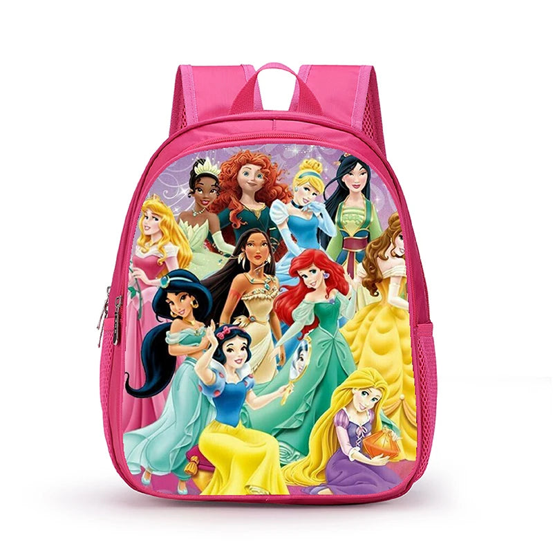 12 Inch Disney Snow White Princess School Bags for Kindergarten Children kids School Backpack for Girls Boys Cartoon Backpacks