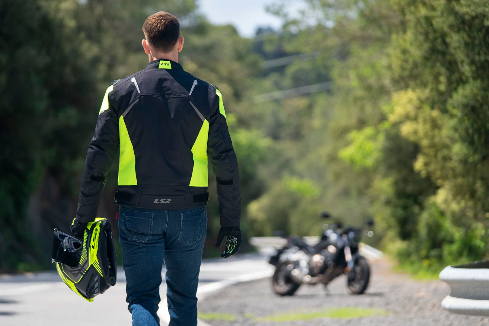 LS2 Winter Waterproof Motorcycle Jacket Men Women CE Certified Riding Jacket Warm Protective Gear with Removable Thermal Liner