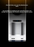 German dualpurpose cooling and heating bladeless fan, household silent small warm air heater, vertical floor standing electric