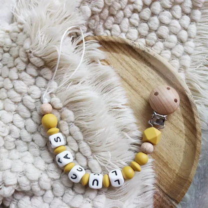 Personalized Name Pacifier Clip for Baby,Pacifier Clip,Pacifier Holder,Chain,Nordic,Custom,Gift,Toys for Newborn 