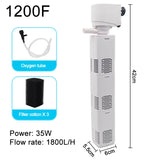Aquarium Filter Pump Fish Tank Submersible Silent Air Oxygen Aerator Water Change Pump Aquarium Air Pump Wave Maker 220v