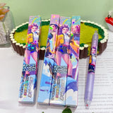 1/3/6/12Pcs KPop Demon Hunters Black Gel Pen Blind Box Student Writinng Pen Anime Figure Stationery Study Supplies Gift 0.5mm