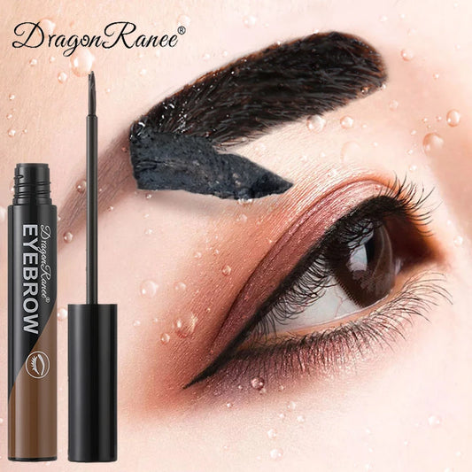 Maquillaje en gel para cejas con tinte resistente al agua y despegable, potenciador de cejas de larga duración, gel líquido, fácil de usar, marrón, gris, tatuaje natural.