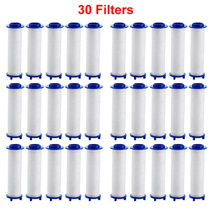 Cabezal de ducha de alta presión con 4 modos de ducha ajustables y filtros de cepillo de masaje, accesorios de baño para ahorrar agua.