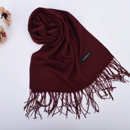 Bufandas de cuero en polvo para otoño e invierno, nuevas, de un solo color, al por mayor, para hombres y mujeres, 120 g, chal con diadema de un solo color.