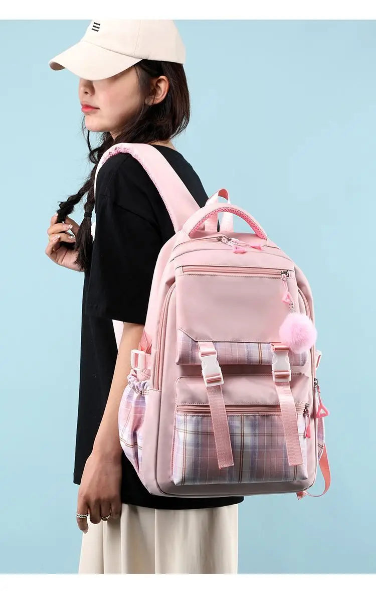 Mochila de la película Barbie para niñas, niños, estudiantes, adolescentes, niños, mochilas escolares informales, regalo de cumpleaños para niños