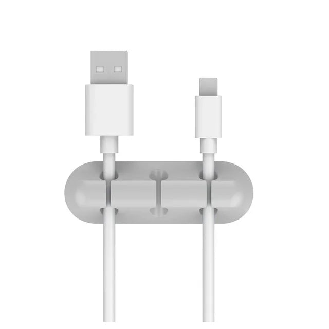 NONGAMI-Silicone USB Cable Organizer, Cable Winder, Desktop, Tidy Management Clips, Suporte para Mouse, Headphone, Wire Organizer