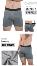 Man Mid-Long Boxer Shorts Sport Underwear Cotton Underpants Sexy Boxershorts Breathable Panties Large Boxers Hombre Men's Gifts