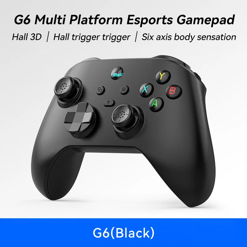 G6 wireless mobile game controller with Hall trigger and Hall joystick supporting Switch/PC/Android/iOS