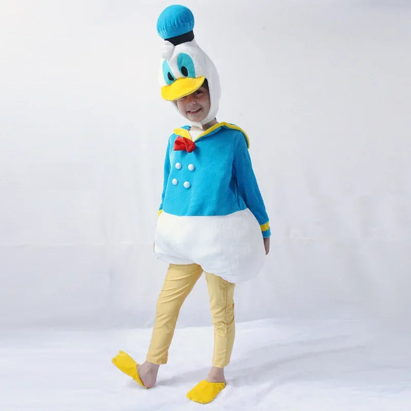 Anime Donald Duck Daisy Cosplay Costumes Boys Girls Prom Wear Kids Birthday Carnival Party Dress Up Stage Prop Cute Kids Clothes