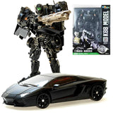 Figuras do carro do robô deformado para crianças, brinquedo do robô da transformação, 4 Lockdown escuro, versão do filme, presente do aniversário
