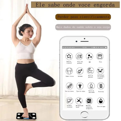 Báscula electrónica especial para el control corporal y la pérdida de grasa, modo inteligente, báscula de grasa corporal Bluetooth, báscula de peso para el hogar, ultraprecisa