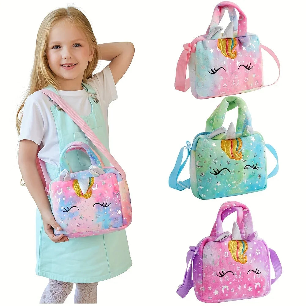Bolsos de unicornio para niñas, bonitos bolsos cruzados para niños, regalo para niñas, monedero pequeño.