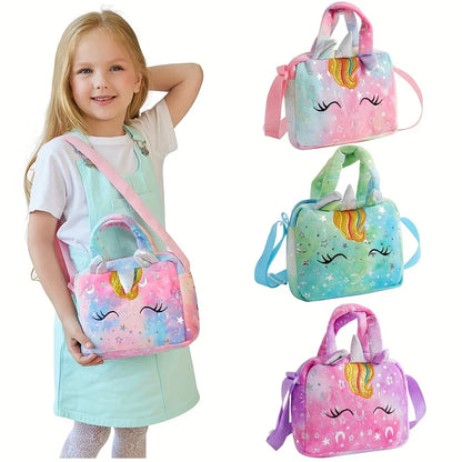 Bolsos de unicornio para niñas, bonitos bolsos cruzados para niños, regalo para niñas, monedero pequeño.