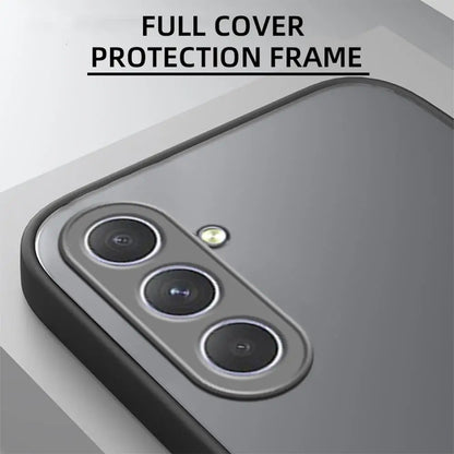 Luxury Matte Samung A15 A05 A05s Case Silicone Edge Hard PC Matte Back Cover For Samsung Galaxy A54 A34 5G Camera Protect Fundas