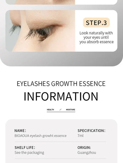 Fast Eyelash Growth Serum Natural Eyelash Eyebrow Enhancer Longer Fuller Thicker Lashes Nourish Treatment Eye Beauty Care Makeup