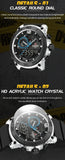 NAVIFORCE NF6104 Men's Lightweight Sports Wrist Watch Dual Display Time Night Light Watches Boy's Quartz Stopwatch