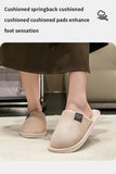 Winter Warm Slippers Men House Non Slip Soft Shoes Comfortable Flat Heel Home Indoor Bedroom Plush Slippers Bedroom Female shoes