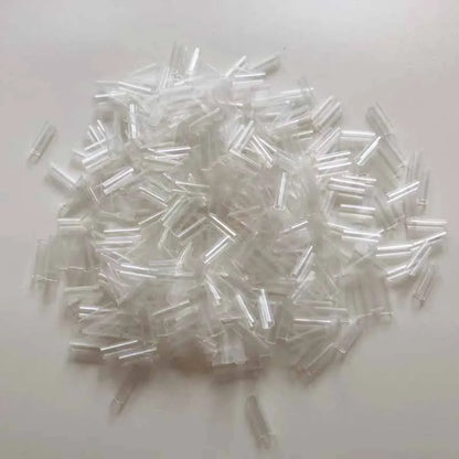 500 tubos termorretráteis dos pces para extensões de cabelo sem adesivo forrado preto e transparente brownfusion ferramentas acessórias do cabelo