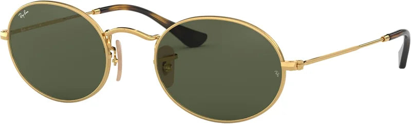 Ray-Ban Original Classic RB3547 Oval Flat Glass Lens Sunglasses in Box