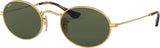 Ray-Ban Original Classic RB3547 Oval Flat Glass Lens Sunglasses in Box
